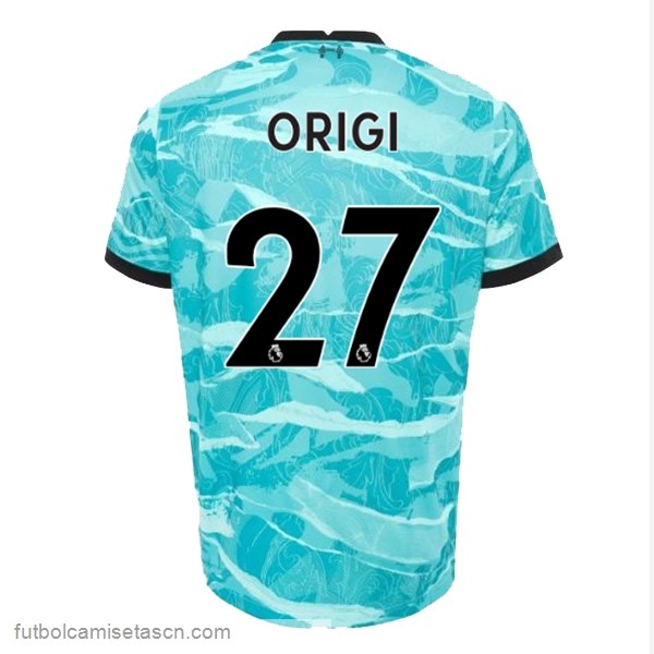 Camiseta Liverpool NO.27 Origi 2ª 2020/21 Azul